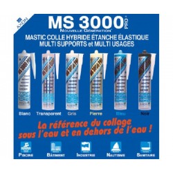 MS 300 : MASTIC COLLE ELASTIQUE HYBRIDE ETANCHE DE TRES HAUTE PERFORMANCE  MULTI-SUPPORTS et MULTI-USAGES - Spécialiste de l'étanchéité et du  revêtement à Aubagne - Axon-SL