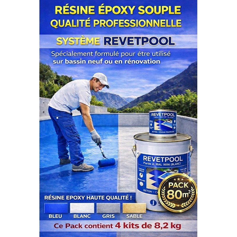 REVETPOOL- Pack de 80 m²