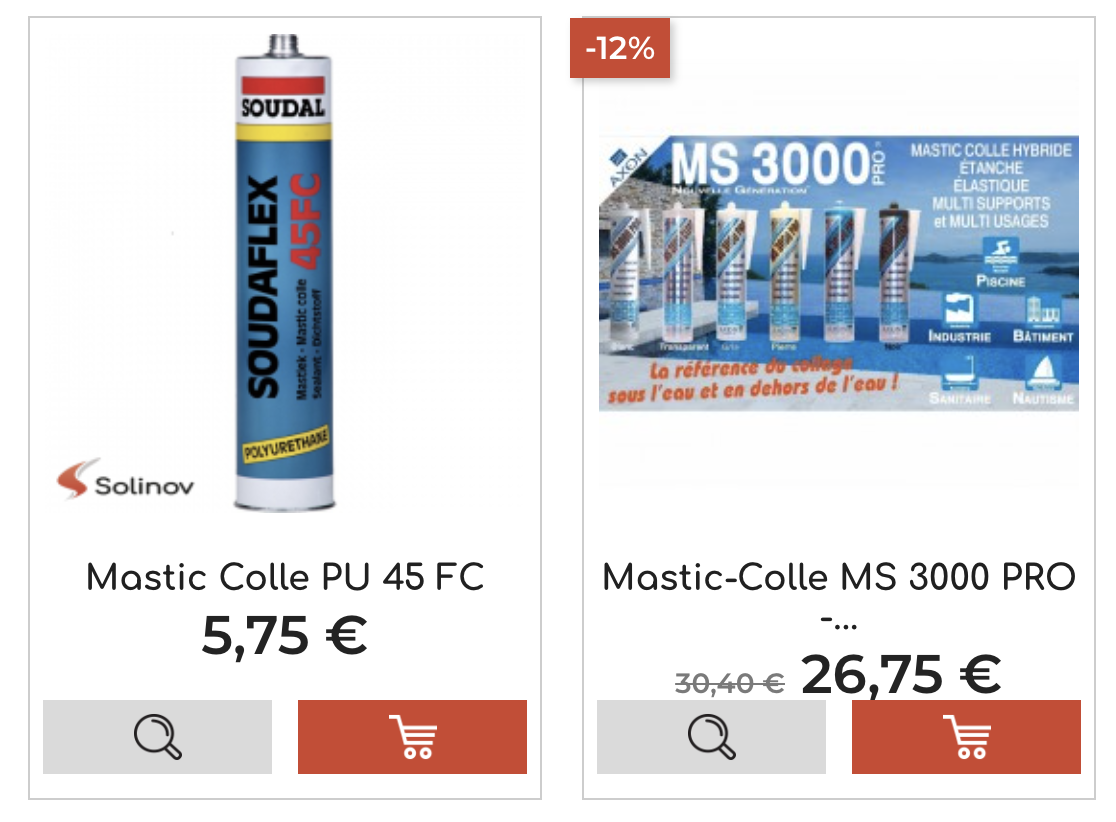 achat mastic étanche