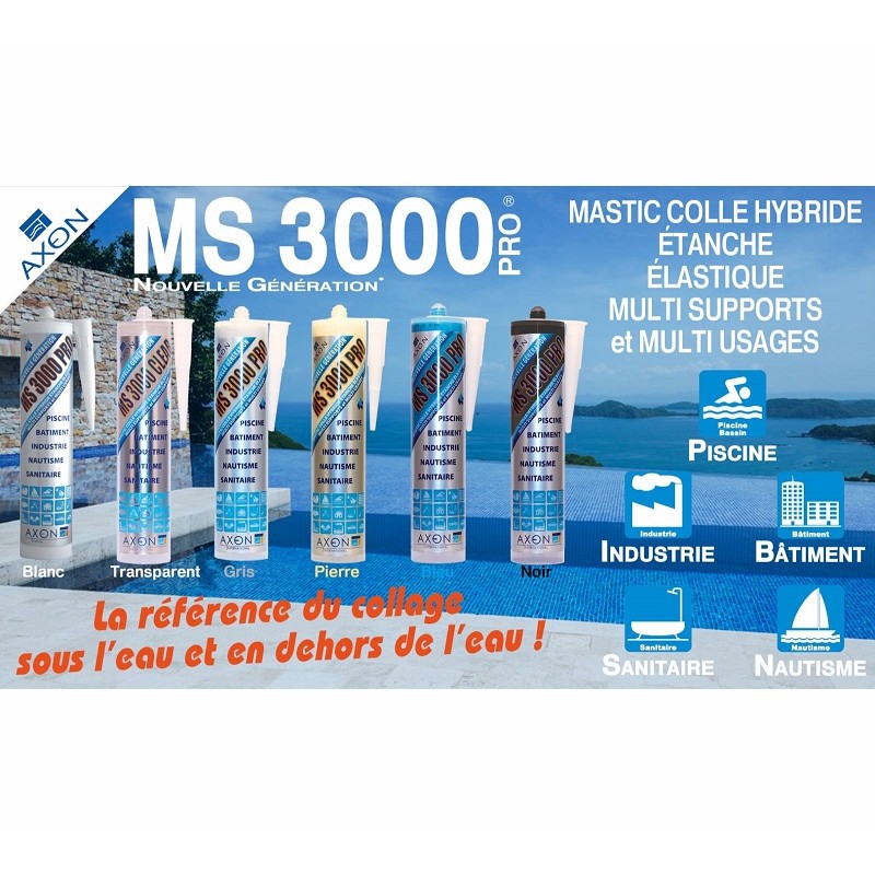 mastic colle etancheite piscine