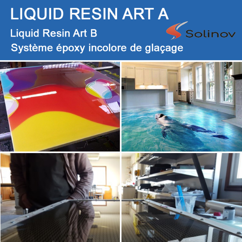 resine epoxy incolore table riviere