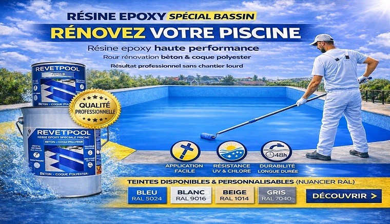 REVÊTEMENT ÉPOXY SOUPLE POUR PISCINE et BASSIN 
